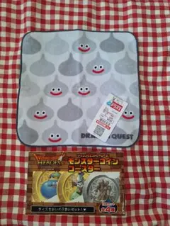 ドラゴンクエスト スライムタオル＆モンスターコインコースター　しまむら