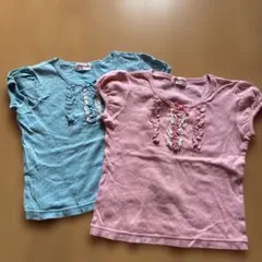 Shirley Temple Tシャツ 2枚セット 水玉 フリル　120のサムネイル