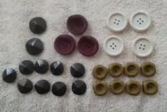 ⑤26個【5種類/ボタン】昭和レトロ　アンティーク