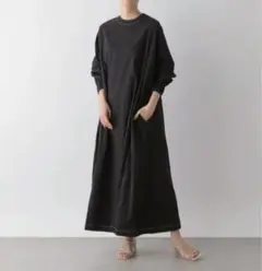 ローリーズファーム 前後2way ドルマン袖 シャカシャカ ワンピース