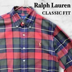 ラルフローレン BDシャツ CLASSIC FIT タータンチェック M〜L相当