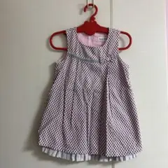 BeBe ドット柄 ワンピース 90サイズ