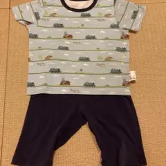 子供用 パジャマ 90cm 列車とヘリコプターのプリント