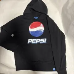 PEPSI レア？ロゴ入り 黒 フード付きパーカー