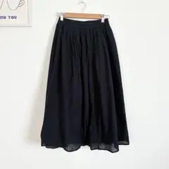 サマンサモスモスブルー　フレアスカート　シンプル　ふんわり　万能アイテムのサムネイル