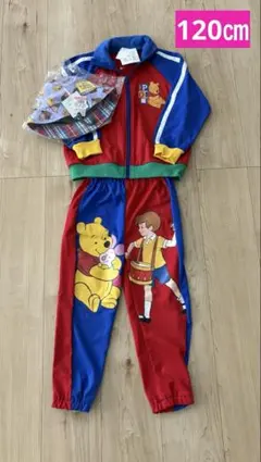 【新品タグ付き】チマジロ　くまのプーさん　バケハジャージ　上下セット 120cm