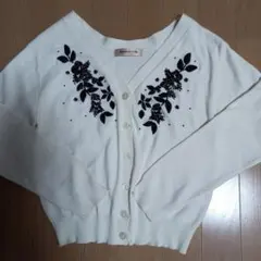 Apuweiser-riche 花柄刺繍カーディガン