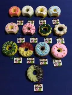 (株)エールスクイーズ 13種類セット！もっちりリアルドーナツスクイーズ！