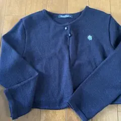 familiar ボレロ風カーディガン 紺色