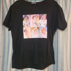 ディズニープリンセス 半袖Tシャツ 黒