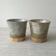 【2個】新品 日本製 美濃焼 フリーカップ 焼酎カップ 唐津 うのふ タンブラー