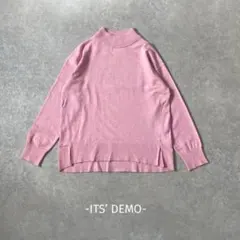 ITS’ DEMO/ニット/F/ピンク/ハイネック/ゆったり/綺麗め/春カラーのサムネイル
