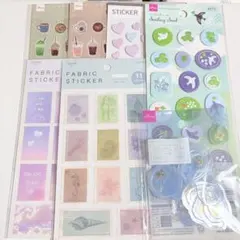 シール ステッカー 豪華7点セット カフェ シーリング 切手