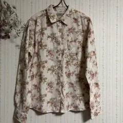 L.L.Bean 花柄コーデュロイシャツ 小花柄 古着 森ガール フェミニンのサムネイル