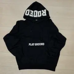 RODEO CROWNS ブラックパーカー　ロゴ　Fサイズ
