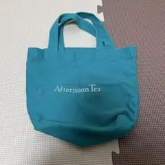 【新品未使用】Afternoon Tea ミニトートバッグ ランチバッグ ブルー