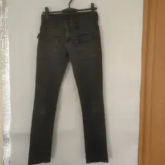 X-girl(エックスガールカーゴデニムパンツブラックカラー