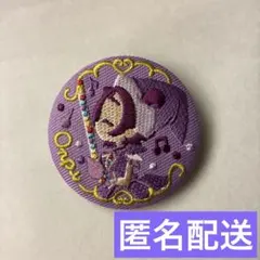 おジャ魔女どれみ　刺繍缶バッジ　おんぷちゃん