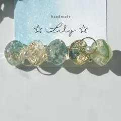 ☆*:.。. 押し花　ドライフラワー　クリップ。.:*☆No.449