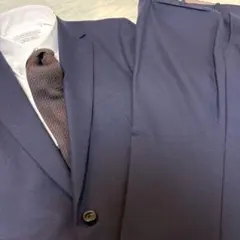 【ウール100%】stovel&mason ネイビースーツ　セットアップ