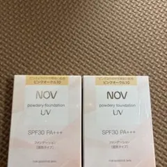 ノブ　パウダリーファンデーション　ピンク✖️2点　リキッドファンデーションピンク