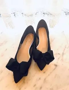 【断捨離中！様専用】アルテミスバイダイアナ　リボン付きポインテッドトゥシューズ
