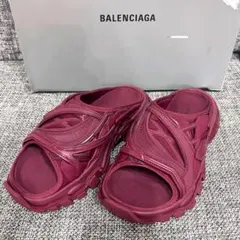 新品未使用品✨BALENCIAGAスライド37箱付ボルドーのサムネイル