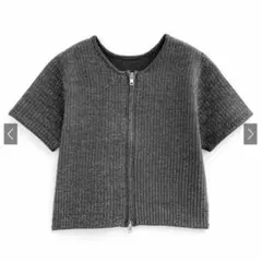 ラメニットダブルジップトップス　gn272 GRL グレイル