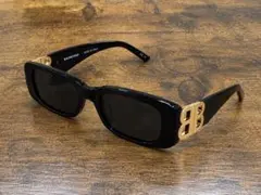 【最終価格】BALENCIAGA サングラス ブラック ゴールド