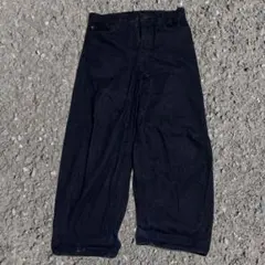 GU バレルレッグジーンズ 29 S ネイビー インディゴブルー