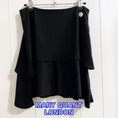 MARY QUANT LONDON イレギュラーヘムティアードスカート ブラックのサムネイル