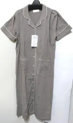 訳あり新品、授乳口付きマタニティーグレー系ワンピース　Ｍサイズ