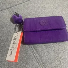 Kipling キプリング 三つ折り財布 パープル 新品のサムネイル