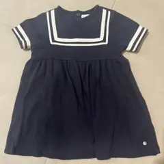 プチバトー　セーラーワンピース　24m/86㎝