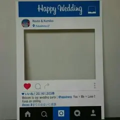 結婚式ウェディングボード ウェルカムスペース ウェルカムボード インスタフレーム