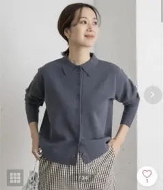 URBAN RESEARCH DOORS 衿付ニットカーディガンのサムネイル