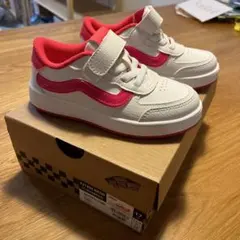 VANS V2740K NEON スニーカー 17cm ホワイト/ピンク