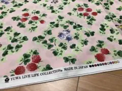 ☆YUWA ライブライフコレクション 生地　クローバー　ちょう　花柄　ピンク☆
