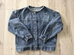 グローバルワーク　　ノーカラーデニムジャケットM