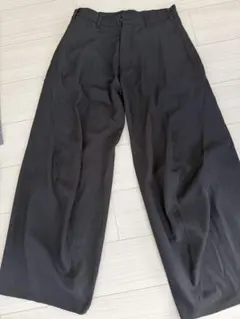 ワイドスラックス ブラック メンズ