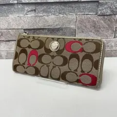 COACH シグネチャー Lファスナー 長財布