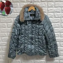 美品✨レリアン ショートダウンジャケット 9号 フォックスファー 日本製