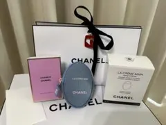 CHANELラクレームマンデニム　チャーム付きラッピング、ショッパーサンプル付き