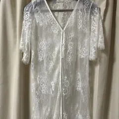 レースロングカーディガン