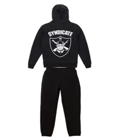 新品未使用★ライムシンジケート★OGジップアップスウェットセットアップ★黒M