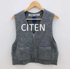 CITEN シテン グレー ベスト ジッパー付FREEのサムネイル