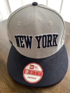 New Era 9FIFTY NEW YORK キャップ グレー/ネイビー
