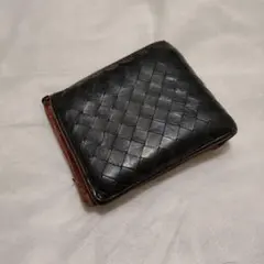 BOTTEGA VENETA編み込みレザー 二つ折り財布