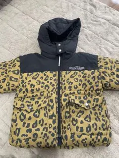 《美品》breeze レオパード柄 ダウンジャケット サイズ100