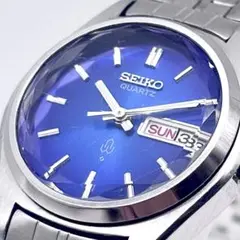 SEIKO メンズ腕時計 クォーツ 文字版 デイデイト 稼働品 新品電池